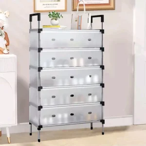 Zapatera de 7 pisos con protector