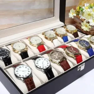 Porta Reloj de 12 Compartimientos